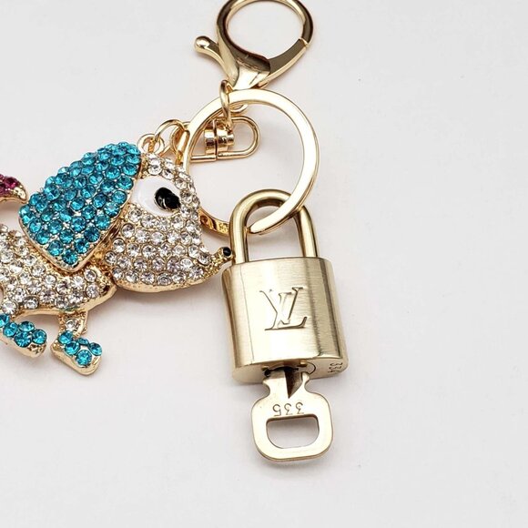 Authentic Louis Vuitton Lock & Key with unbranded Bagcharm, Keycharm, Keychain - Picture 4 of 6